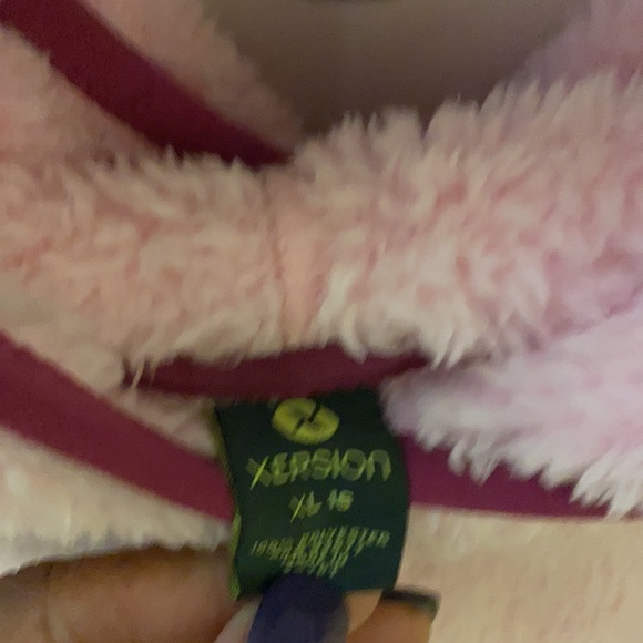 Girls extra-large pink cropped sweatshirt - Picture 3 of 3